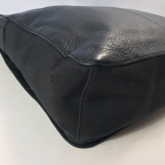 Fossil Black Leather Messenger Bag - Picture 6 of 7